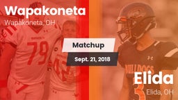 Matchup: Wapakoneta High vs. Elida  2018