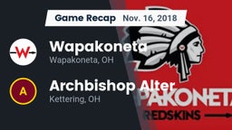 Recap: Wapakoneta  vs. Archbishop Alter  2018