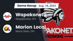 Recap: Wapakoneta  vs. Marion Local  2023