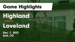 Highland  vs Loveland  Game Highlights - Dec. 7, 2023