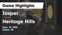Jasper  vs Heritage Hills  Game Highlights - Sept. 10, 2020