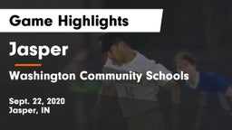 Jasper  vs Washington Community Schools Game Highlights - Sept. 22, 2020