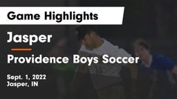 Jasper  vs Providence Boys Soccer Game Highlights - Sept. 1, 2022