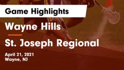 Wayne Hills  vs St. Joseph Regional  Game Highlights - April 21, 2021