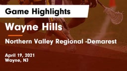 Wayne Hills  vs Northern Valley Regional -Demarest Game Highlights - April 19, 2021