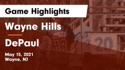 Wayne Hills  vs DePaul  Game Highlights - May 15, 2021