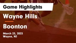 Wayne Hills  vs Boonton  Game Highlights - March 23, 2023