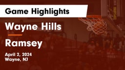 Wayne Hills  vs Ramsey  Game Highlights - April 2, 2024