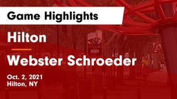 Hilton  vs Webster Schroeder  Game Highlights - Oct. 2, 2021