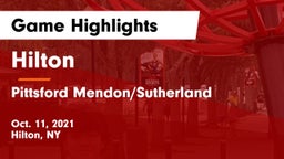 Hilton  vs Pittsford Mendon/Sutherland Game Highlights - Oct. 11, 2021