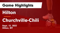 Hilton  vs Churchville-Chili  Game Highlights - Sept. 12, 2022