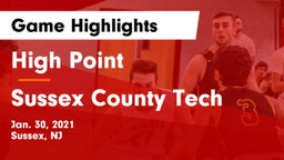 High Point  vs Sussex County Tech  Game Highlights - Jan. 30, 2021