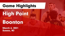 High Point  vs Boonton  Game Highlights - March 6, 2021