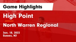 High Point  vs North Warren Regional  Game Highlights - Jan. 18, 2022