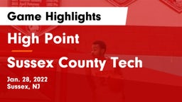High Point  vs Sussex County Tech  Game Highlights - Jan. 28, 2022
