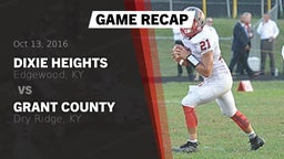 Recap: Dixie Heights  vs. Grant County  2016