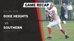 Recap: Dixie Heights  vs. Southern  2016