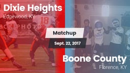 Matchup: Dixie Heights High vs. Boone County  2017