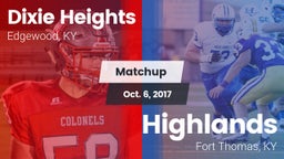 Matchup: Dixie Heights High vs. Highlands  2017