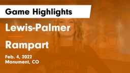 Lewis-Palmer  vs Rampart  Game Highlights - Feb. 4, 2022