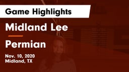 Midland Lee  vs Permian  Game Highlights - Nov. 10, 2020