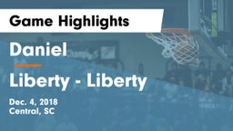Daniel  vs Liberty  - Liberty Game Highlights - Dec. 4, 2018