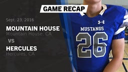 Recap: Mountain House  vs. Hercules  2016