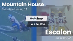 Matchup: Mountain House High vs. Escalon  2016