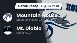 Recap: Mountain House  vs. Mt. Diablo  2018