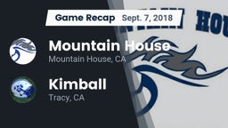 Recap: Mountain House  vs. Kimball  2018