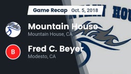 Recap: Mountain House  vs. Fred C. Beyer  2018