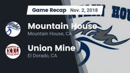 Recap: Mountain House  vs. Union Mine  2018