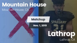 Matchup: Mountain House High vs. Lathrop  2019