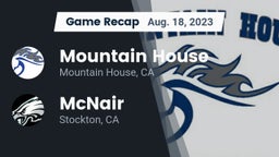 Recap: Mountain House  vs. McNair  2023
