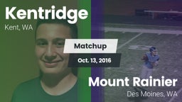 Matchup: Kentridge High vs. Mount Rainier  2016