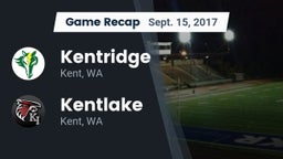 Recap: Kentridge  vs. Kentlake  2017