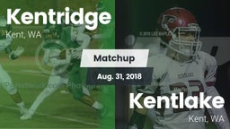Matchup: Kentridge High vs. Kentlake  2018