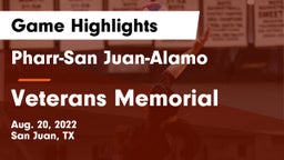 Pharr-San Juan-Alamo  vs Veterans Memorial  Game Highlights - Aug. 20, 2022