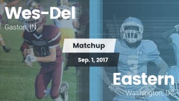 Matchup: Wes-Del  vs. Eastern  2017
