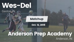 Matchup: Wes-Del  vs. Anderson Prep Academy  2018
