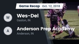 Recap: Wes-Del  vs. Anderson Prep Academy  2018