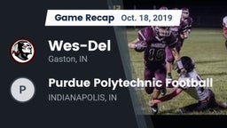Recap: Wes-Del  vs. Purdue Polytechnic  Football  2019