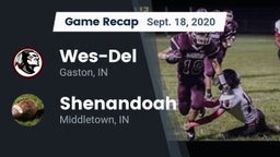 Recap: Wes-Del  vs. Shenandoah  2020