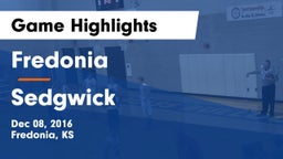 Fredonia  vs Sedgwick  Game Highlights - Dec 08, 2016