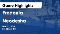 Fredonia  vs Neodesha  Game Highlights - Dec 02, 2016