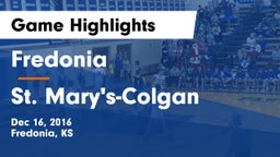 Fredonia  vs St. Mary's-Colgan  Game Highlights - Dec 16, 2016