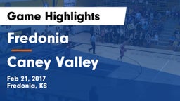 Fredonia  vs Caney Valley  Game Highlights - Feb 21, 2017