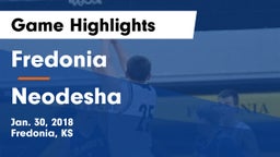 Fredonia  vs Neodesha  Game Highlights - Jan. 30, 2018