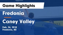 Fredonia  vs Caney Valley  Game Highlights - Feb. 26, 2018