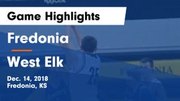 Fredonia  vs West Elk  Game Highlights - Dec. 14, 2018